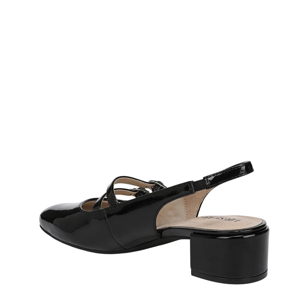 NWT Lifestride Womens Beatrice Pumps Slingback J3764S2 Black Patent 7.5M - Picture 8 of 16